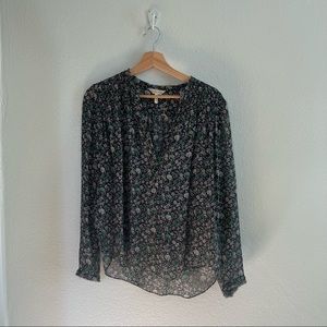 j REBECCA TAYLOR Floral Blouse